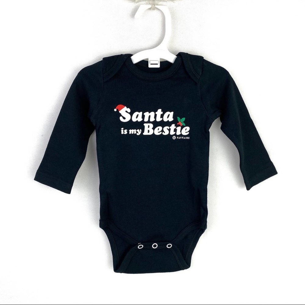 Fayfaire | NWT Unisex Santa Is My Bestie Onesie